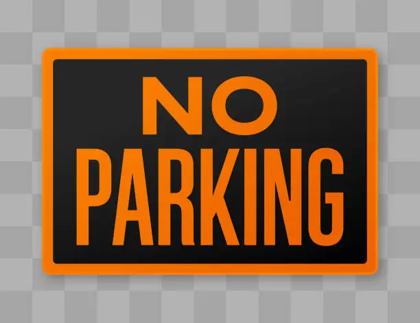 Vector illustration of No Parking Sign