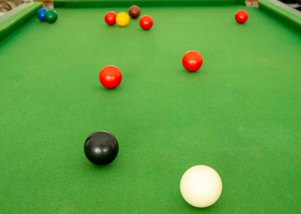 istock Snooker ball On the green snooker table 1269433418