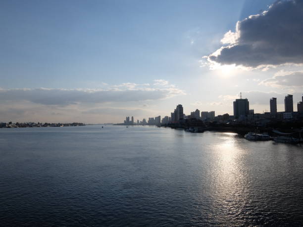 istock Dusk on the border between China and North Korea 1269437282