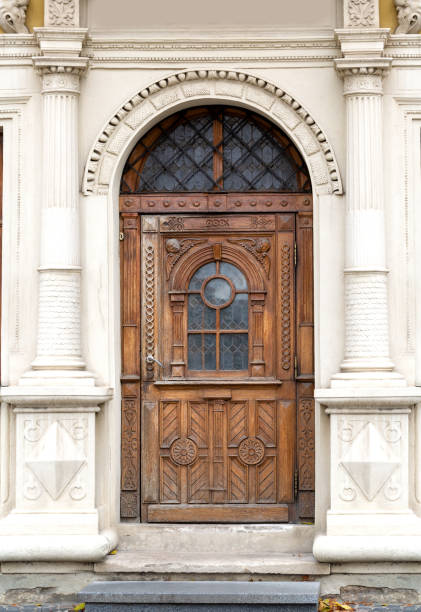 istock vintage wooden door 1269437421