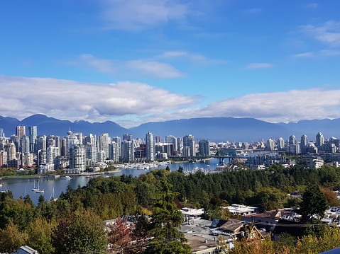 Panoramic view of the city of Vancouver in Canada, home to much tourism all year round