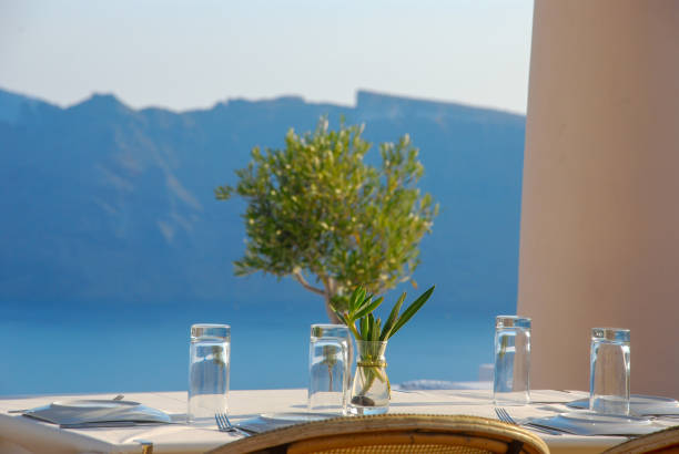 istock Olive tree. Sea and mountain in the background 1269457008