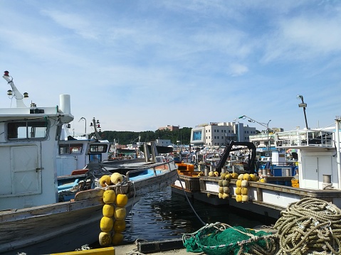 Scenery of Tagonoura fishing port