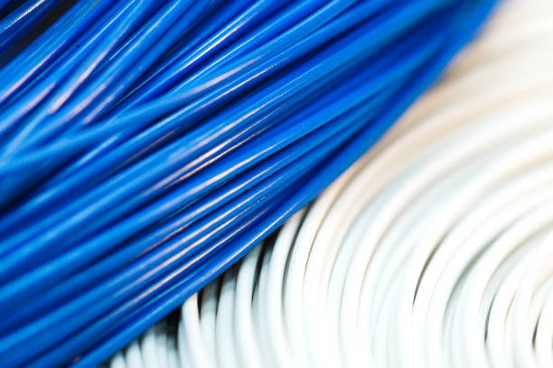 istock close up a roll of white and blue cable as a background 1269465201