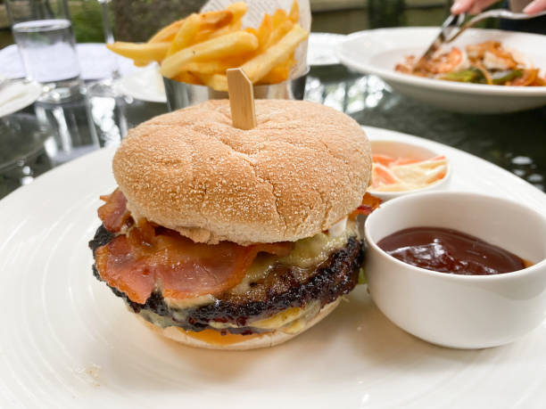 istock Gourmet Steak Burger in London, England 1269469896