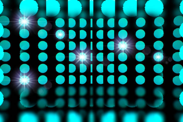 istock Background of empty scene with neon lights. Abstract sparkling background. Illuminated stage on the stadium. Laser futuristic shapes on a dark background. 3D illustration. 1269469962