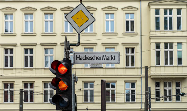 istock Low Angle View Of Road Sign Against Buildings 1269474979