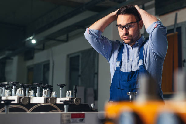 istock Maintenance engineer repair modern industrial machine. 1269478351