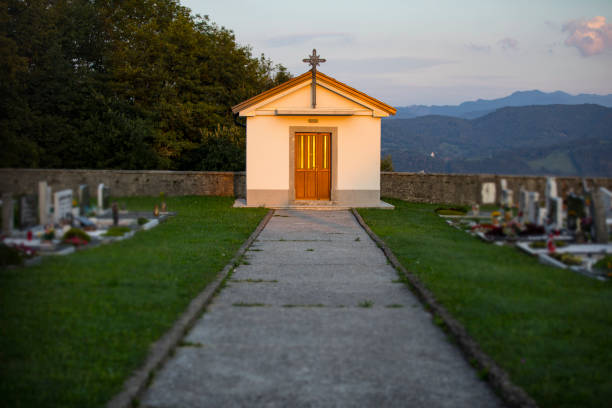 Christian Chapel of Rest on Cemetery.