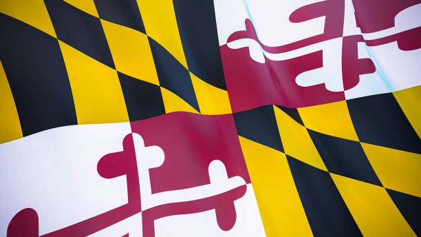 istock The flag ofMaryland3D illustration. 1269492236