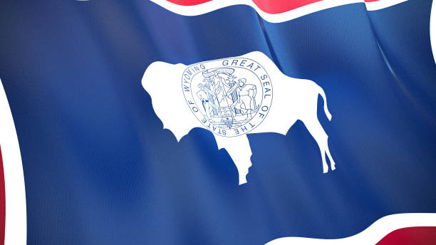 istock The flag ofWyoming3D illustration. 1269492427