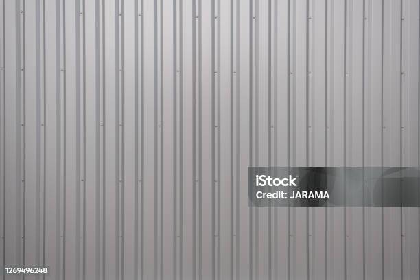 Texture Of A Wall Of Metal Sheet Metal As Background Stock Photo - Download Image Now