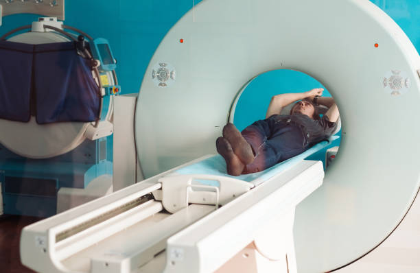 istock Patient undergoing mri scan a at hospital. 1269503075