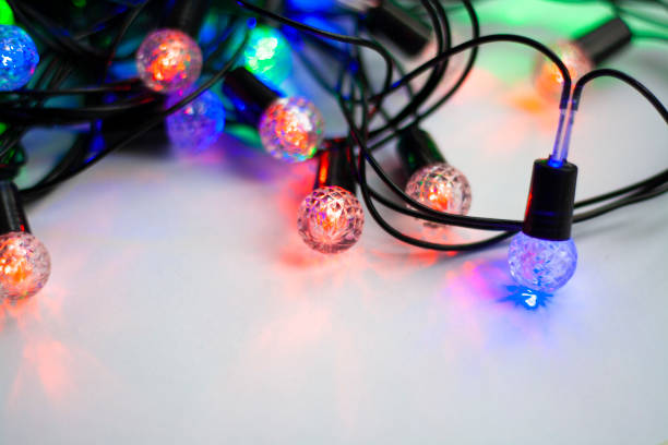 istock Background, Christmas garland 1269503625