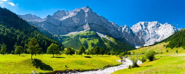 istock panoramic view to beautiful landscape in Bavaria, Germany 1269505457