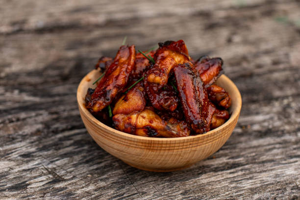 istock Home style spicy chicken wings 1269507061