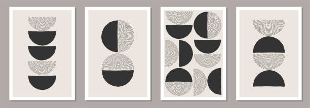 istock Trendy set of abstract creative minimalist artistic hand drawn compositions 1269507931
