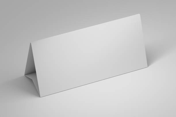 istock White blank office table paper stand template mcokup 1269511599