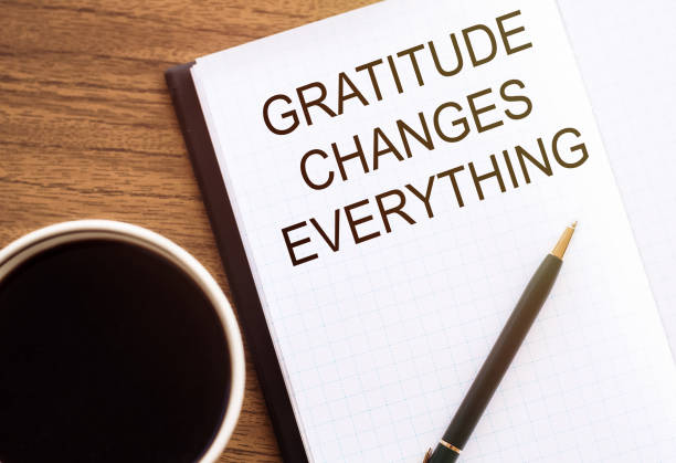 istock Gratitude changes everything - written in a notebook with a cup of espresso coffee and a pen 1269515571