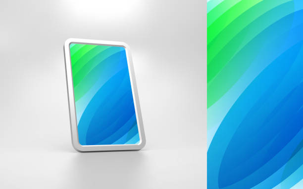 istock Abstract geometrical background with trendy gradients. 3d vector illustration for mobile phone cover and screen. 1269518288