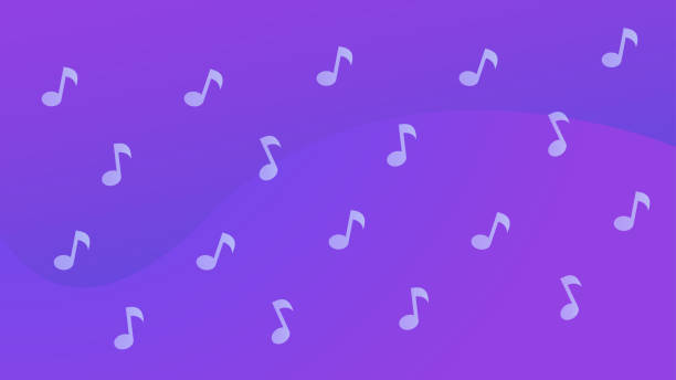 istock Background of music notes. Abstract cover, backdrop, pattern, wallpaper. Social media app concept. Vector illustration. 1269518822