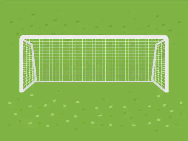 Vector illustration of Soccer goal