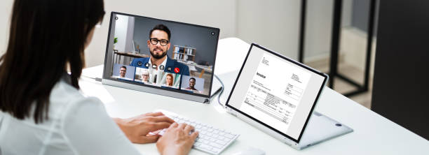 istock Video Conferencing Webinar Meeting. Watching Online 1269531661