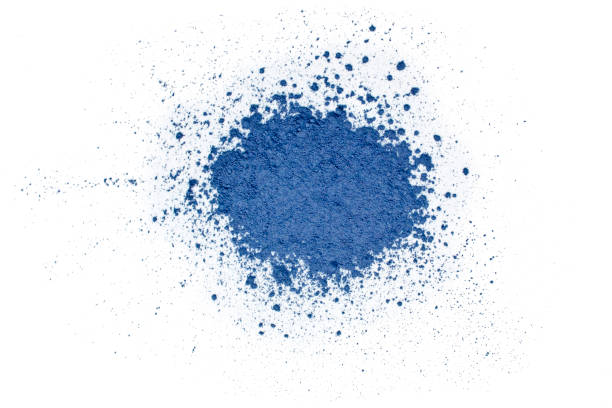 istock Heap of powdered blue matcha tea 1269535460