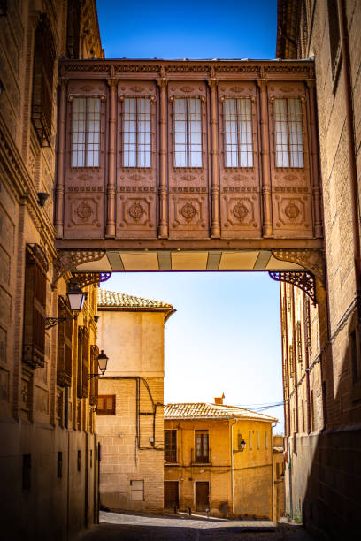 Narrow streets of the city of Toledo, Spain.