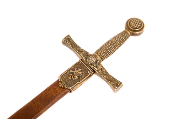istock close up of sword with case, isolated 1269544485