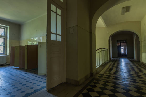 istock view of corridor and room with open doors in a monastery 1269554282