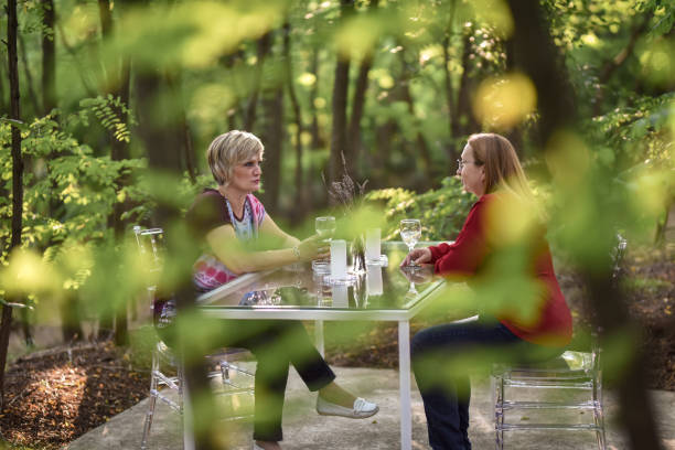 istock Serious talks at the table in the forest environment 1269556530