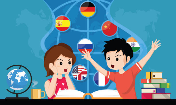 istock Schoolkids openning book. Concept of back to school, education, imagination. Student boy and girl reading about Mathematic, supplies and learning. Horizontal web banner template. Vector illustration 1269558079