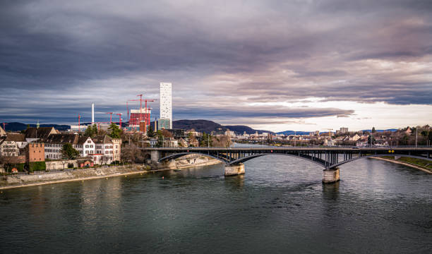 istock View on the Wettstein Bridge over the Rhein river 1269561077