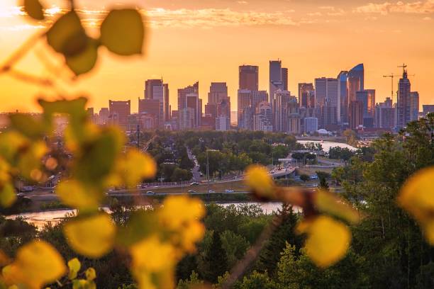 istock Vivid Summer Sunrise Sky Over Calgary 1269562627