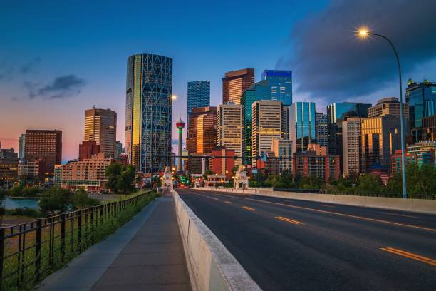istock Road To Downtown Calgary At Dawn 1269562795