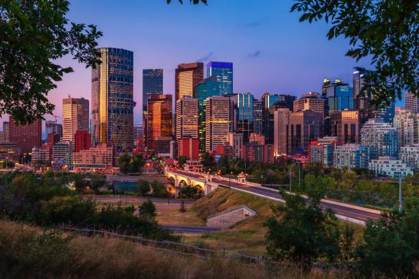 istock Downtown Calgary Skyline Glowing At Dawn 1269562867