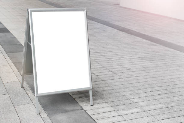 istock Ground commercial billboard stand with blank space 1269563844