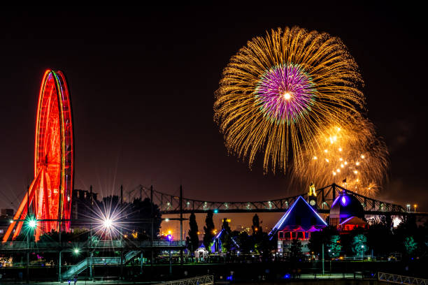 istock Montreal cityscape at night. 1269564956