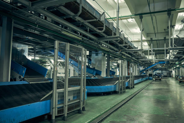 istock Conveyor belt for baggage transportation in the airport 1269570280