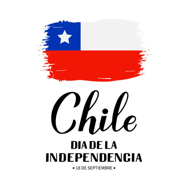 istock Chile Independence Day calligraphy lettering in Spanish. Chilean holiday celebrated on September 18. Vector template for typography poster, banner, greeting card, flyer, etc. 1269570343
