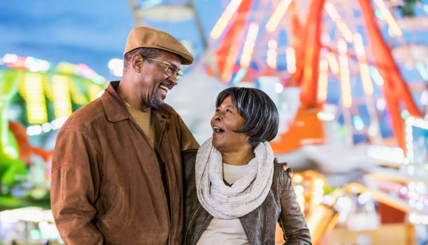 istock Senior couple at county fair 1269573179