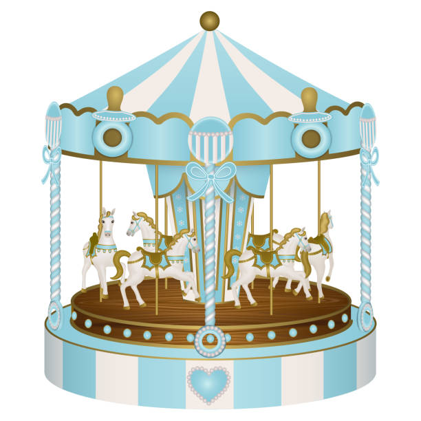 istock baby shower carousel for baby boy 1269573943