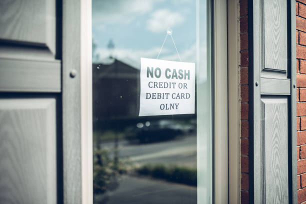 istock No cash Credit or debit card only 1269576299
