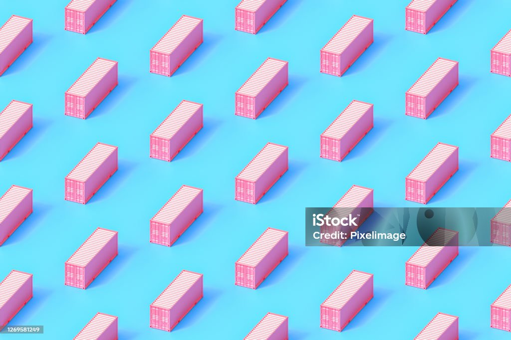 Cargo Container Pattern Seamless Repetitive Cargo Container Pattern On Blue Background Stock ...