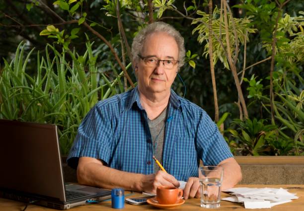 istock Mature man working at home 1269581725