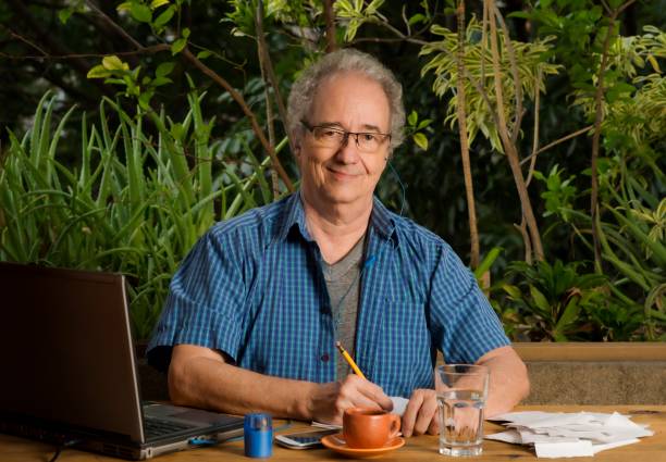 istock Mature man working at home 1269582457