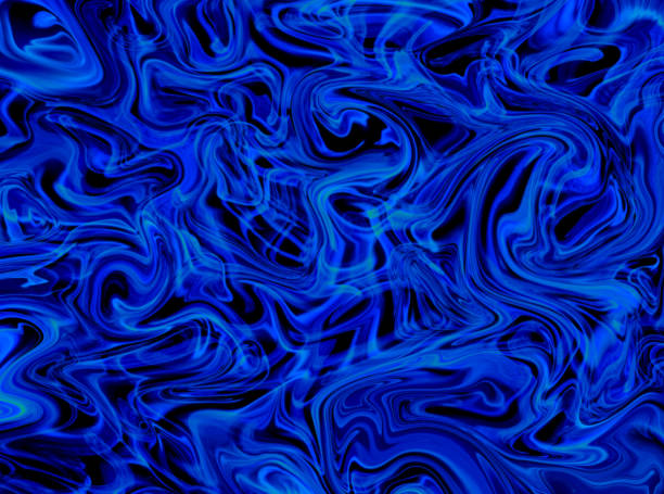 istock Futuristic Glowing Blue Liquid Swirl Background 1269583203