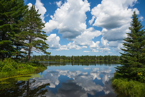 Sky reflected on ponds at Seney National Wildlife Refuge, Michigan