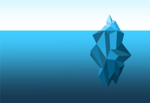 istock Illustration of an iceberg's visible and invisible parts 1269589255